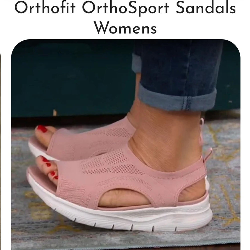 Pink Sandals with Cushioned Footbed and Sporty Design